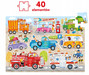 Moto Puzzle Auta 40el. 3-4+ CzuCzu