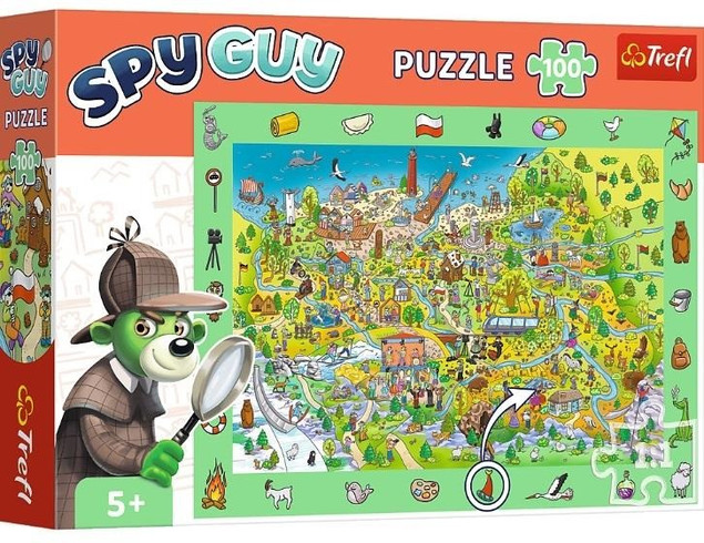 Puzzle Obserwacyjne 100 Układanka SPY GUY Detektyw Szukanie 4+ Trefl