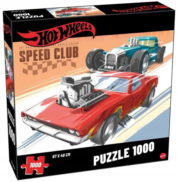 Puzzle Tactic 1000 el. Hot Wheels Speed Club – Kultowe Samochody