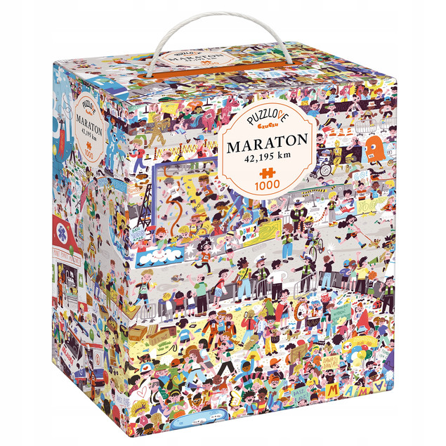 Puzzlove CzuCzu Maraton 42,195 km - Puzzle 1000 elementów dla Dorosłych i Rodziny