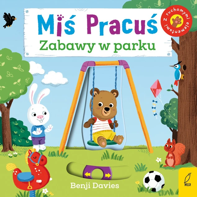 Miś Pracuś zabawy w parku