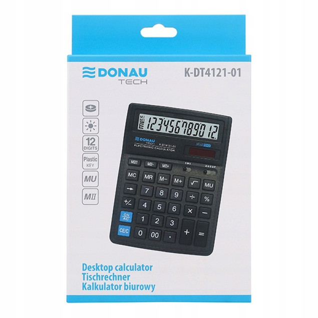 Kalkulator DONAU TECH K-DT4121 czarny