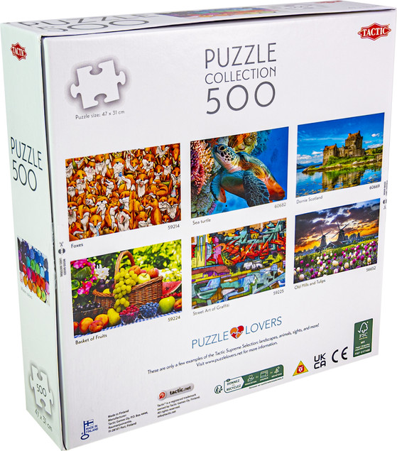 Puzzle Tactic 500 Water Colors - Akwarelowy Obraz 47x31cm