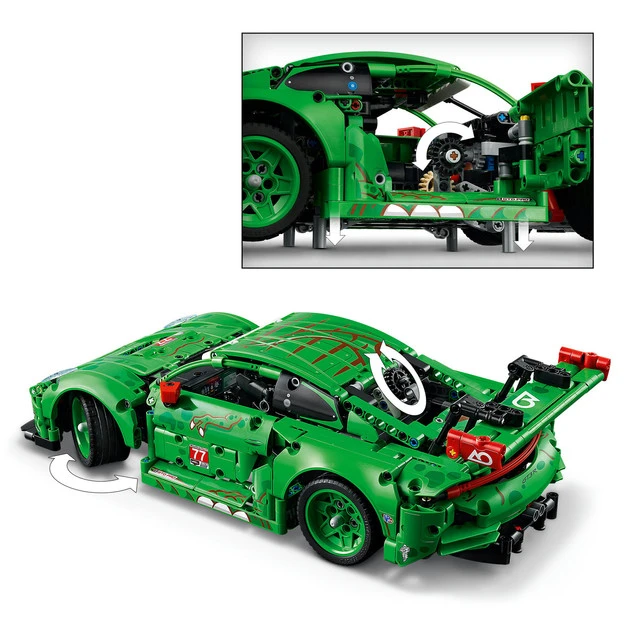 LEGO Technic 42224 Samochód Porsche 911 GT3 R REXY AO Racing_2