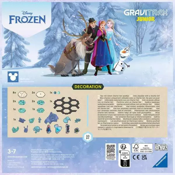 Zestaw uzupełniający GraviTrax Junior Ravensburger Kraina Lodu