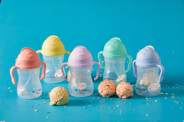 b.box Bidon ze słomką Gelato Banana Split 6 m+ 240 ml