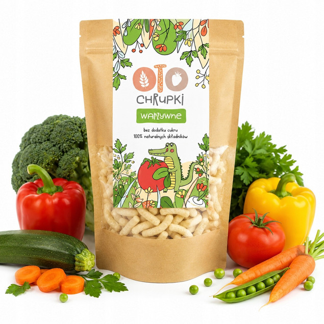 OtoLandia Zdrowe Chrupki 25g x3 – Malinowo-Truskawkowe i Warzywne