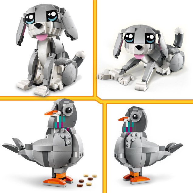 LEGO Creator 3 w 1 31163 Figlarny Kotek - Kot, Pies, Gołąb