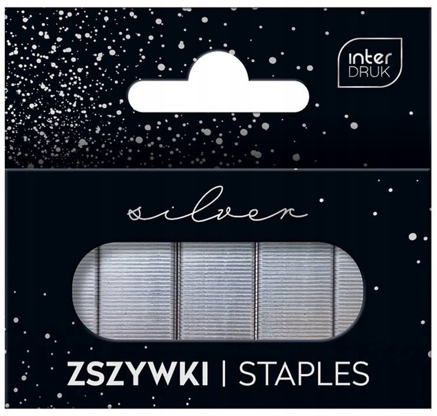 Zszywki 24/6 1000 szt. Silver