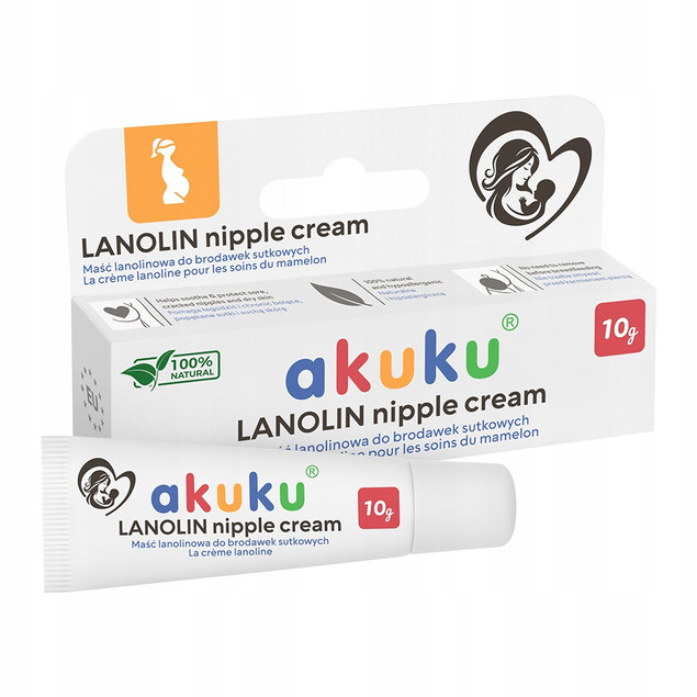 Maść lanolinowa do brodawek sutkowych 10 g – Akuku
