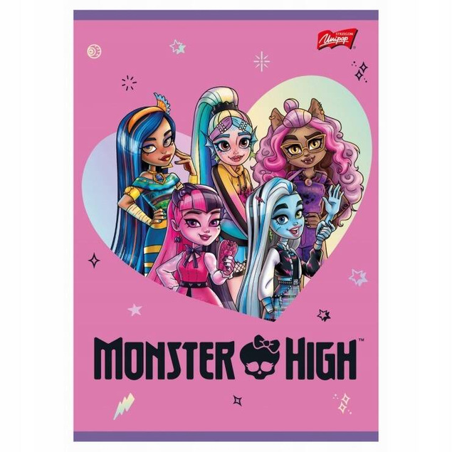 Zeszyt A5/16k kratka Monster High Unipap