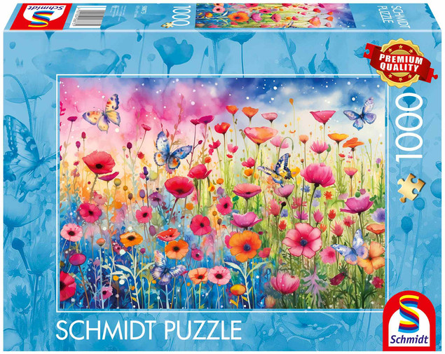 Puzzle Schmidt Premium 1000 el. Makowe Pole | Wysoka Jakość