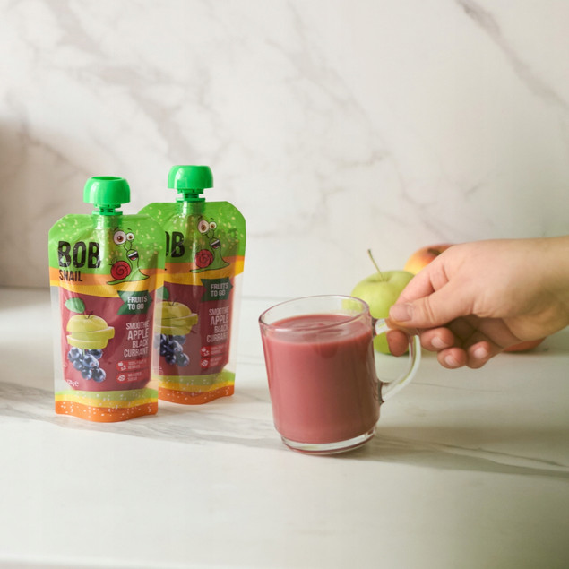 Smoothie Jabłko-Czarna Porzeczka TM BOB SNAIL 1200 g (10х120g)