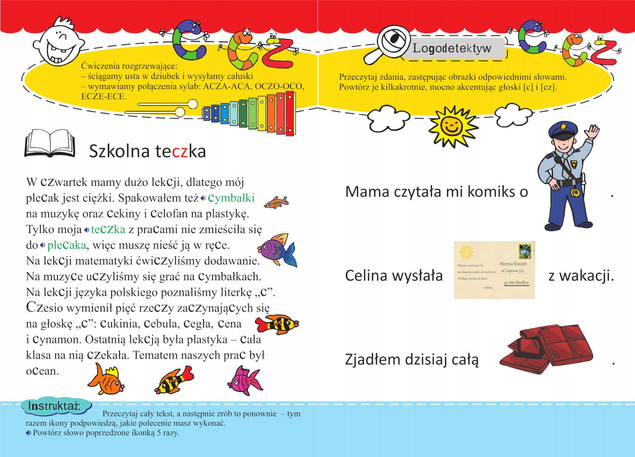Gimnastyka języka. Czytanki logopedyczne 6-8 lat
