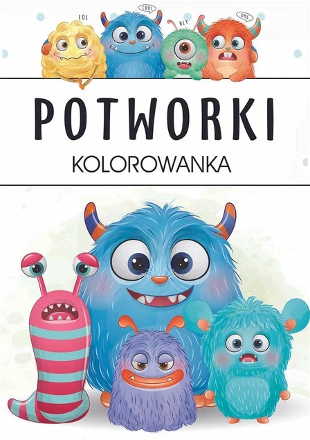 Potworki Kolorowanka z Naklejkami