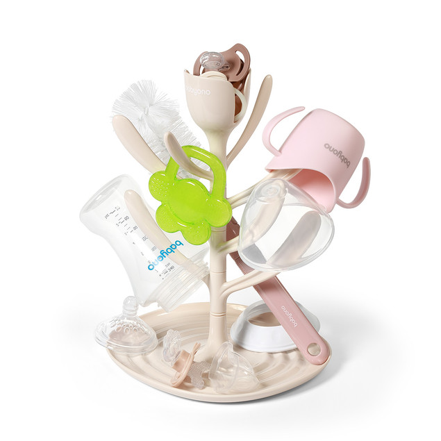 Babyono Ociekacz Suszarka do butelek i smoczków TULIP 1072/01 beige