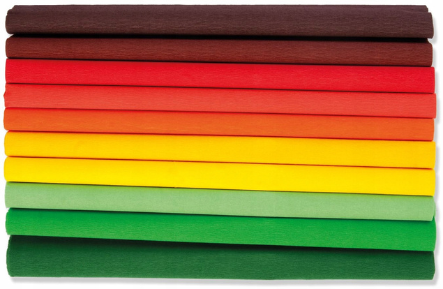 Happy Color ZESTAW BIBUŁA MARSZCZONA Jesień 10 Kolorów