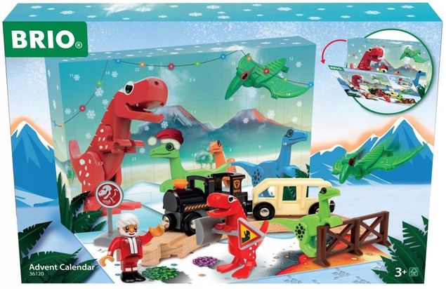 BRIO Dino Kalendarz Adwentowy z dinozaurami 36120