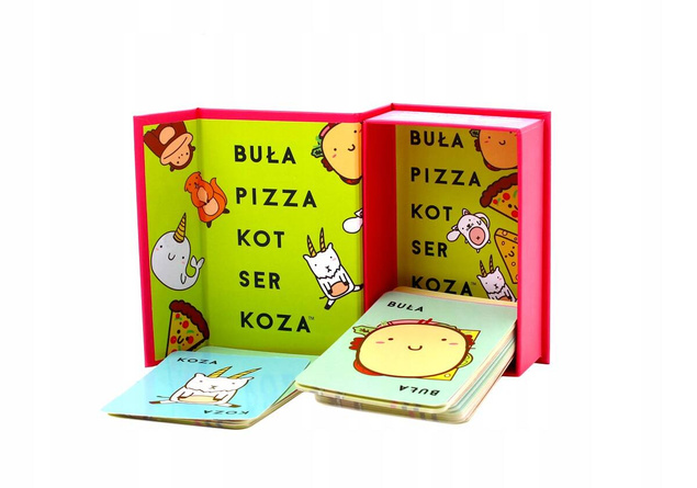 Buła Pizza Kot Ser Koza Gra Imprezowa Planszowa 8+ Rebel 113829