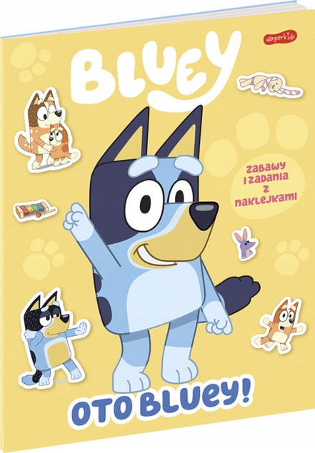Oto Bluey! Zabawy i Zadania Z Naklejkami 3+ HarperKids