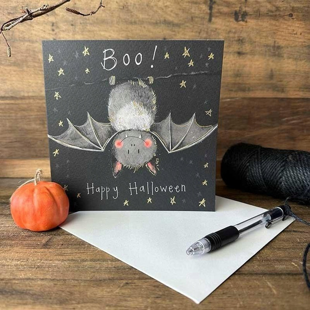 Karnet okolicznościowy Halloween Nietoperz Boo!