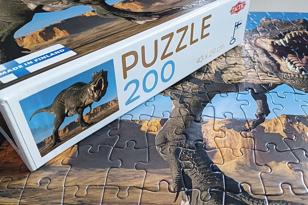 Puzzle Tactic 200 elementów Tyrannosaurus Rex Dinozaur
