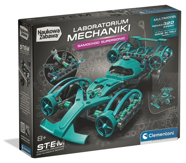 Clementoni Laboratorium Mechaniki Zestaw Konstrukcyjny Auta