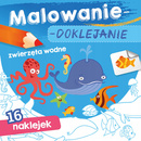 Malowanie Doklejanie Zwierzęta Wodne 16 Naklejek 3+ Skrzat