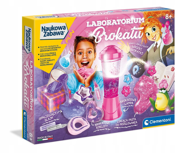 Naukowa Zabawa Laboratorium Brokatu Clementoni