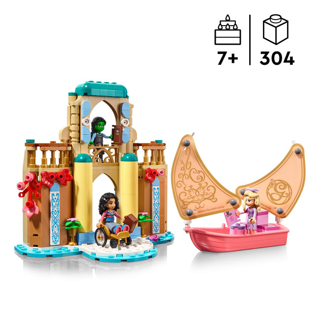 Klocki LEGO Wicked 75681 Glinda, Elphaba, Nessarose na Shiz University, 304 elementy