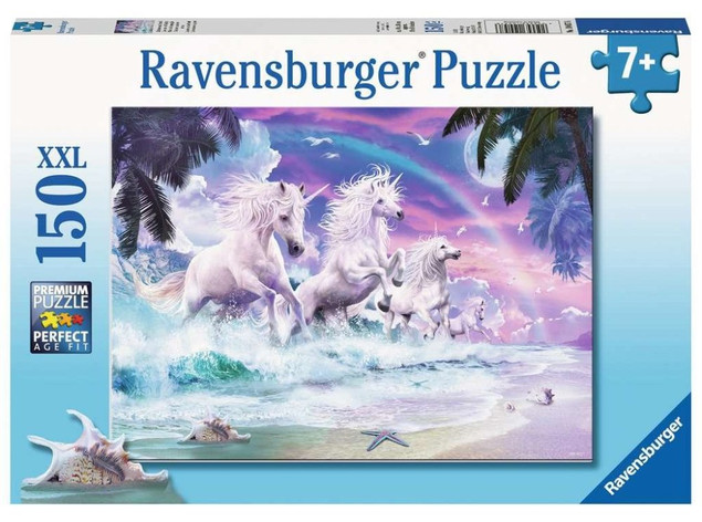 Puzzle Ravensburger 150 elementów Jednorożce na Plaży