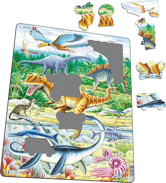 Larsen Puzzle Maxi Dinozaury Junior 35 elementów