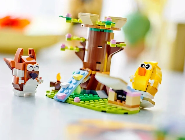 LEGO Ikony 40709 Wiosenne zwierzątka na placu zabaw_4
