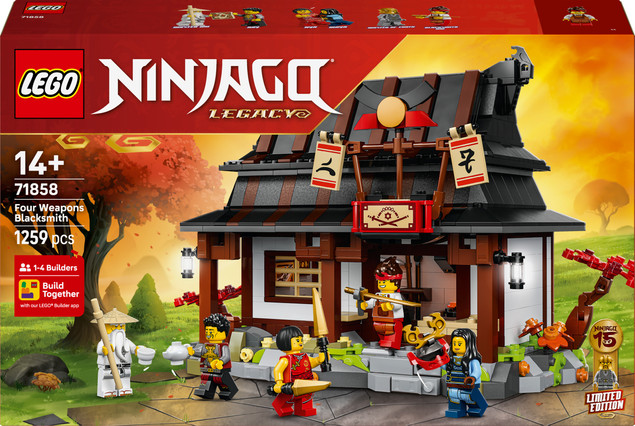 LEGO 71858 Ninjago Kuźnia Cztery Bronie