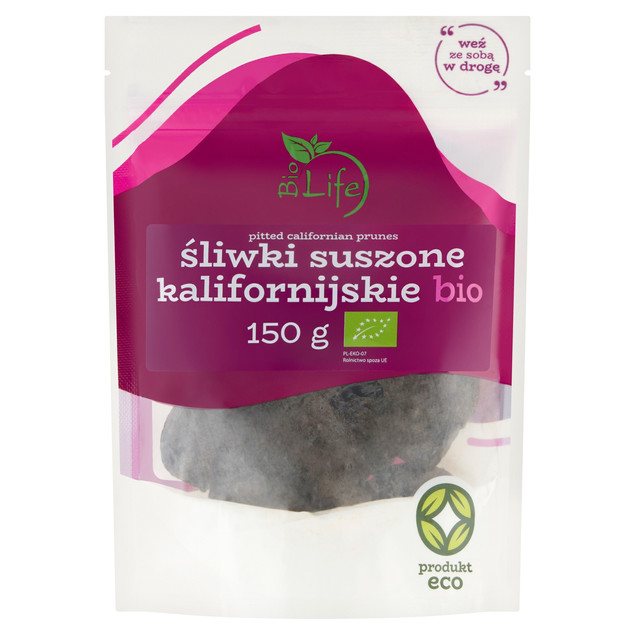 Biolife Śliwki Kalifornijskie Suszone BIO Ekologiczne 150g