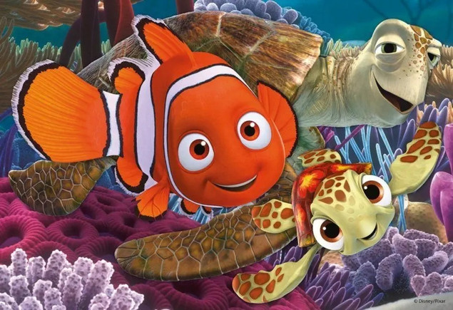 Puzzle Ravensburger 12 elementów Puzzle Disney Nemo w podróży 2x12
