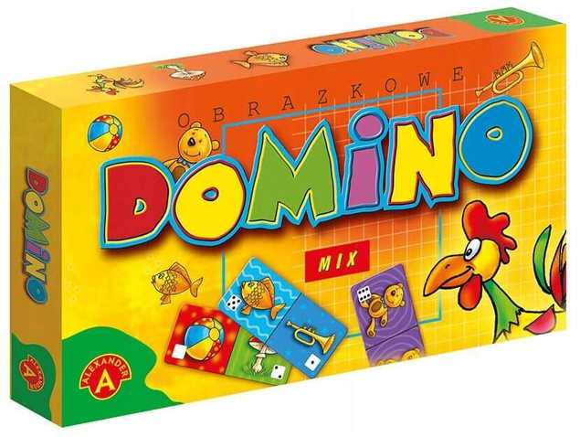 Domino Obrazkowe Mix Gra Logiczna 5+ Alexander