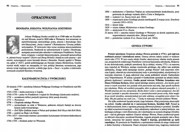 Cierpienia Młodego Wertera Johann Wolfgang Goethe Greg