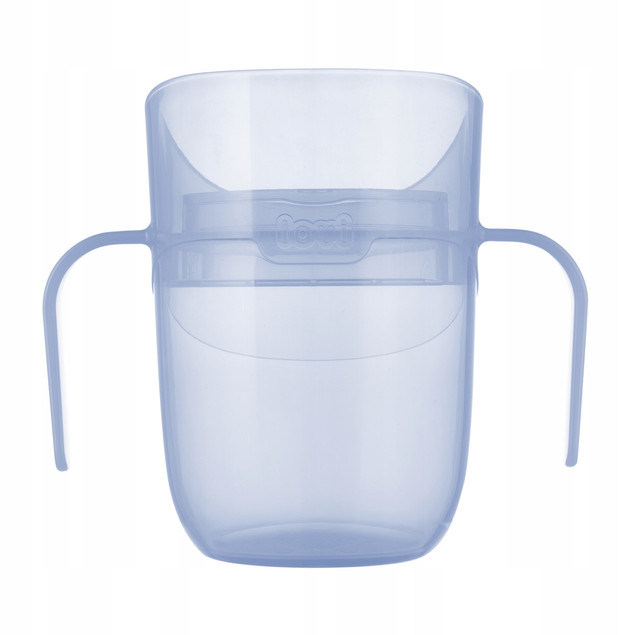 Kubek treningowy LOVI Genius 150 ml niebieski z uchwytami 6 m+