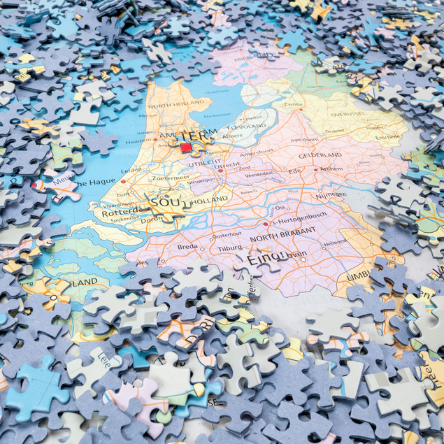 Puzzle Tactic 1000 elementów Mapa Holandii 67x48cm