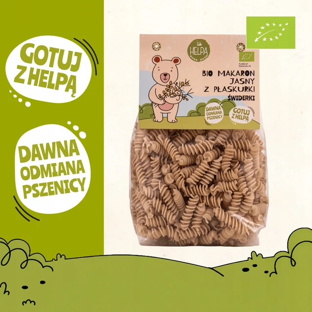Bio Makaron Jasny z Płaskurki Świderki 250 g_2