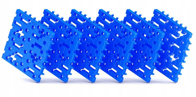 KLOCKI MELI MAXI Podstawki Płytki Konstrukcyjne BLUE 6 SZT.