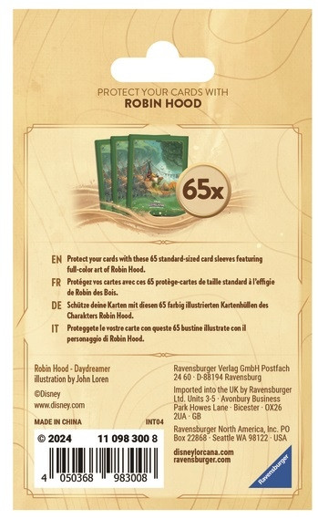 Ravensburger Disney Lorcana: Into the Inklands - Koszulki na karty Robin Hood