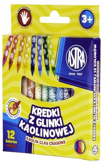 Kredki grafionowe 12 kolorów ASTRA