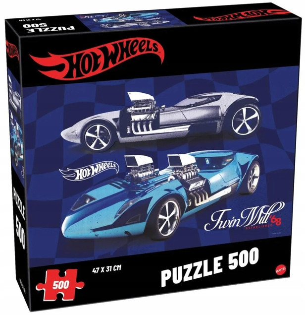 Puzzle Tactic Hot Wheels Twin Mill 500 elementów