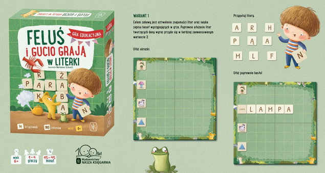 Feluś i Gucio grają w literki Nasza Księgarnia