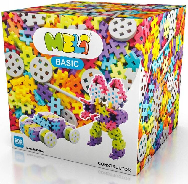 Meli Basic - klocki konstrukcyjne 600 elementów (3+)