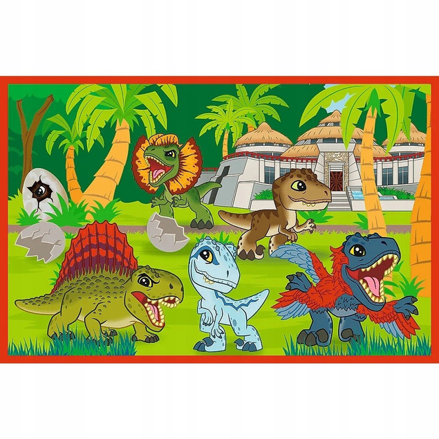Puzzle Trefl 48 elementów Małe dinozaury Jurassic World
