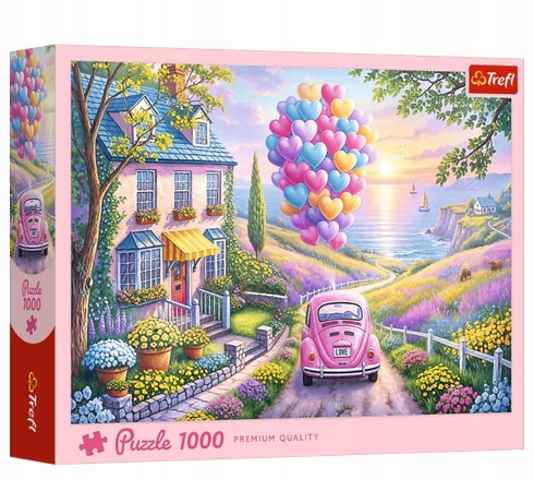 Puzzle Trefl 1000 el. Romantyczna Przejażdżka - Wysokiej Jakości Kartonowe