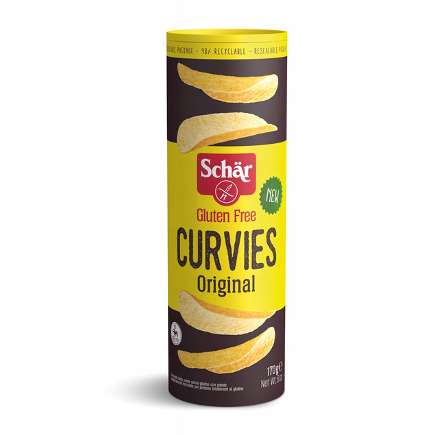 Schar Chipsy ziemniaczane naturalne Curvies bezglutenowe 170 g